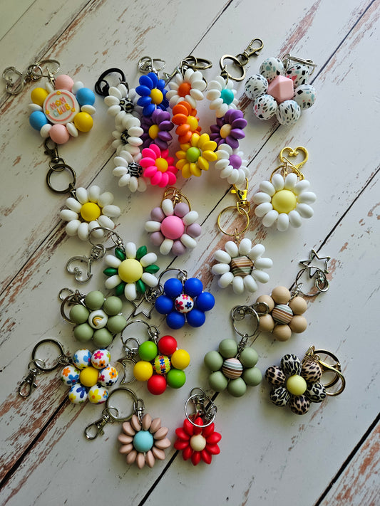 Single Flower Keychain