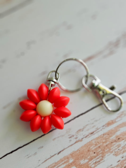 Single Flower Keychain