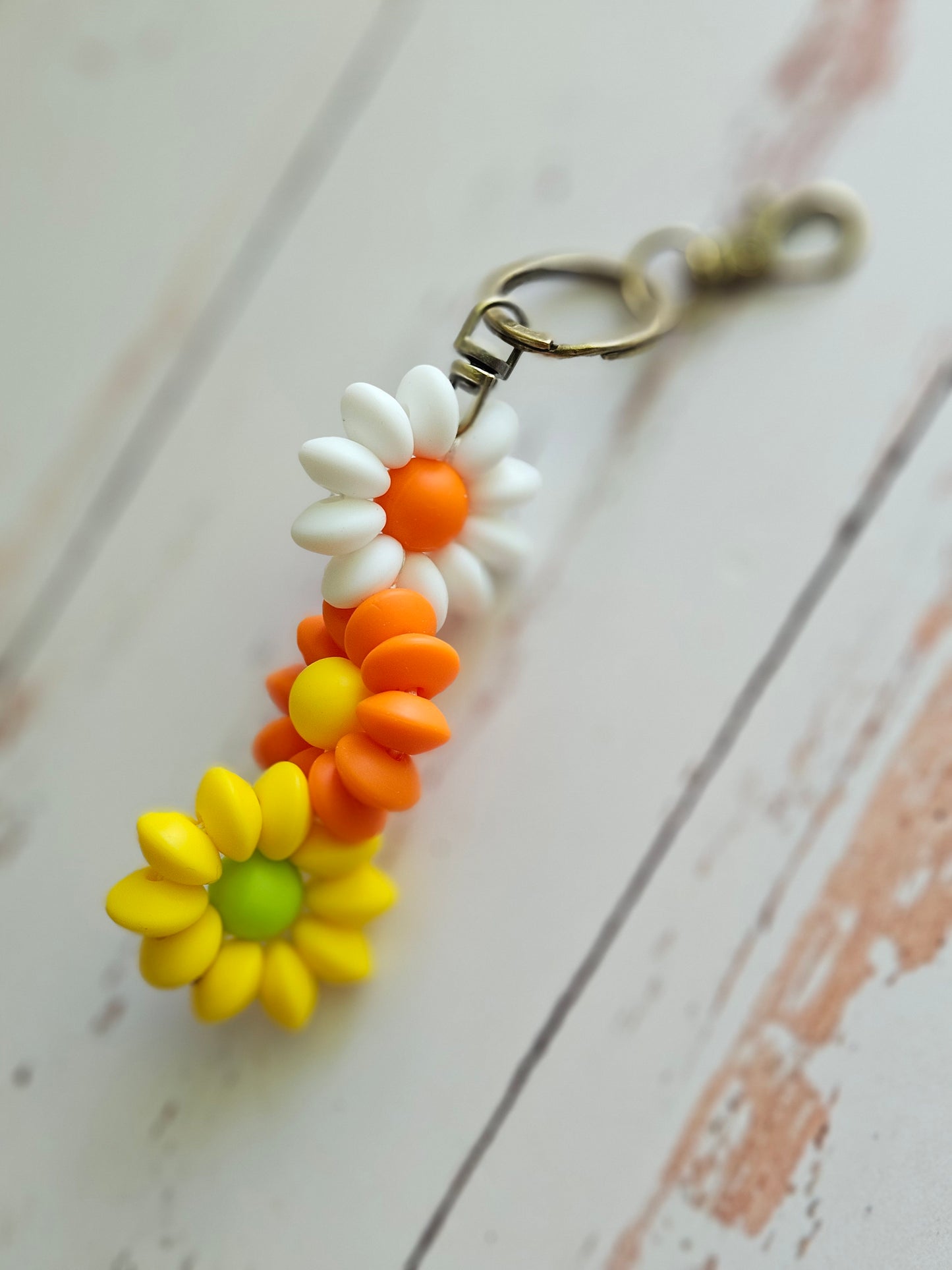 Triple Flower Keychain